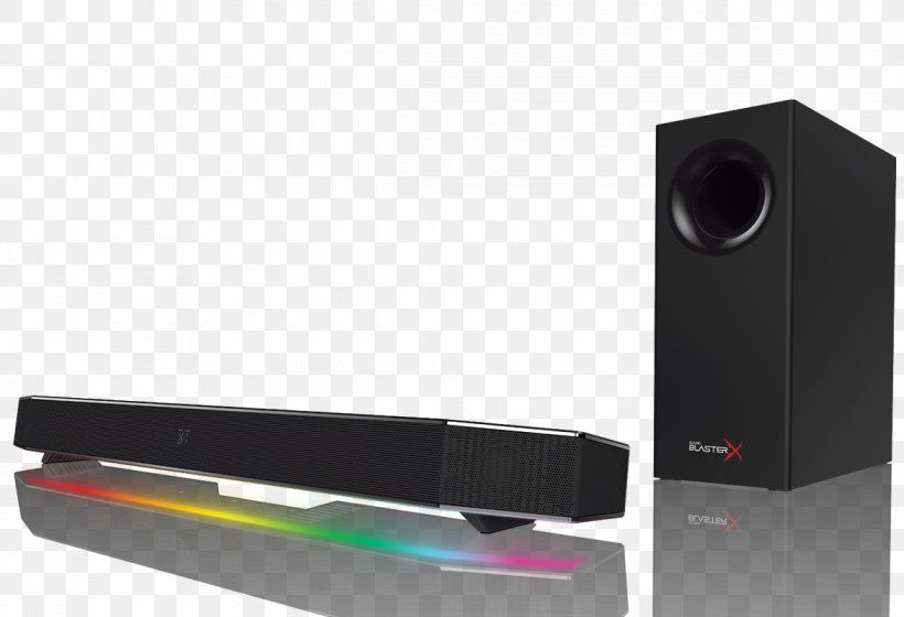 Soundbar Audio Loudspeaker Creative Technology, PNG, 1170x800px, 51 Surround Sound, Soundbar, Audio, Audio Equipment, Computer Download Free