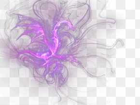 Smoking Dragon Wallpaper - Drawing Light Wallpaper PNG