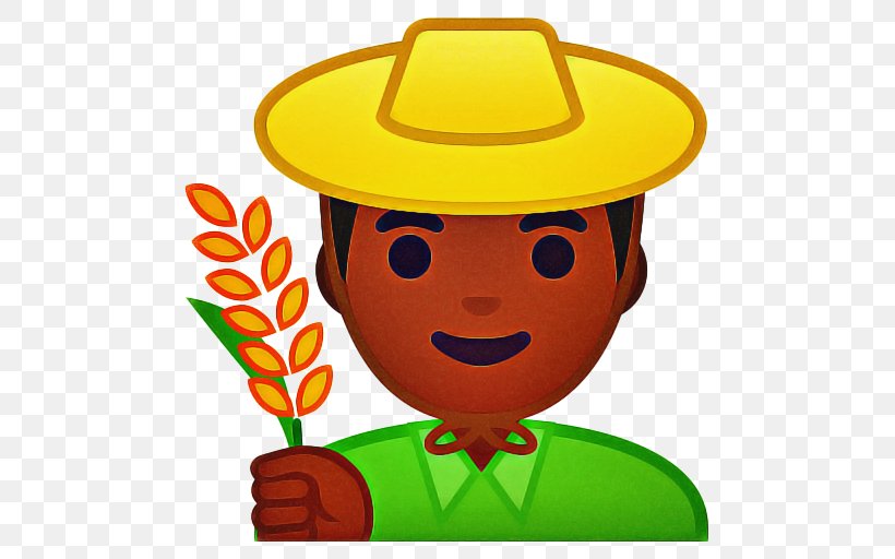 Light Green Background, PNG, 512x512px, Emoji, Agriculture, Agriculturist, Costume Hat, Dark Skin Download Free