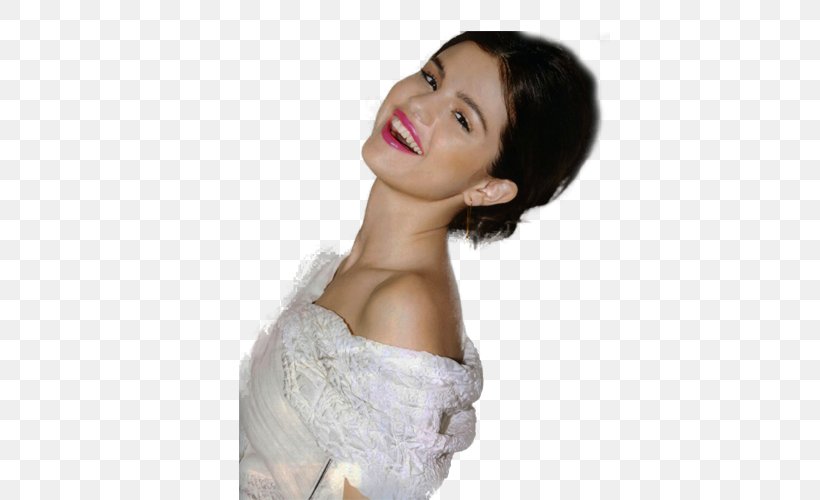Selena Gomez Model Black Hair Celebrity, PNG, 500x500px, Watercolor, Cartoon, Flower, Frame, Heart Download Free