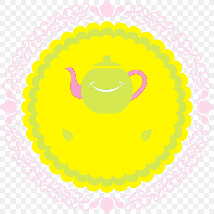 Smiley Yellow Font Meter, PNG, 3000x3000px, International Tea Day, Meter, Paint, Smiley, Tea Day Download Free