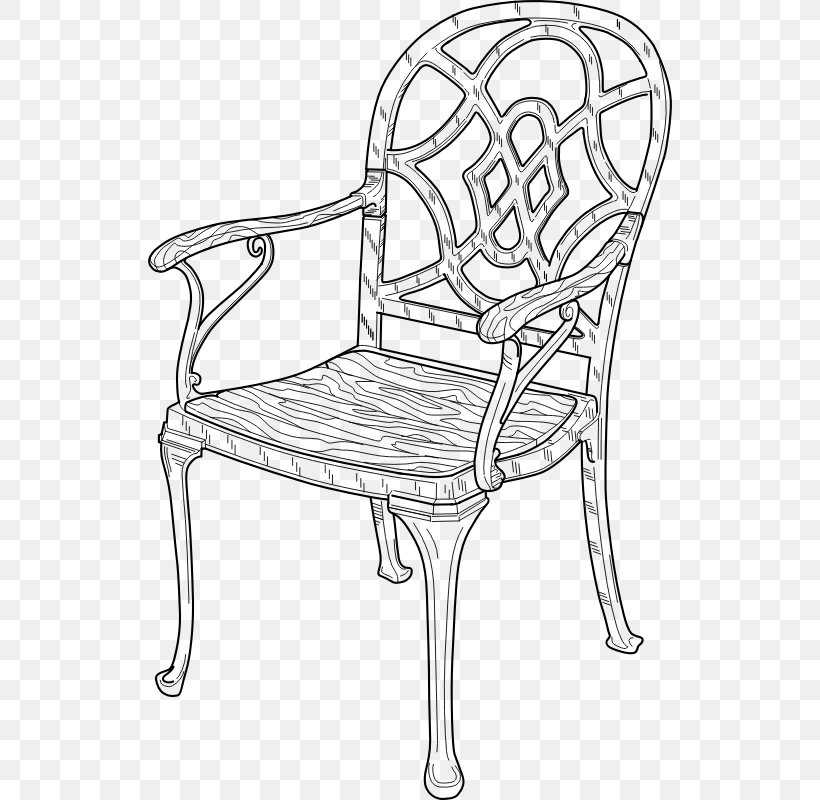Chair Table Furniture Clip Art, PNG, 524x800px, Chair, Area, Artwork, Black And White, Drawing Download Free