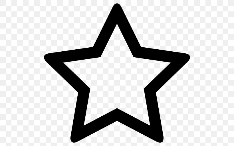 Clip Art, PNG, 512x512px, Font Awesome, Area, Black And White, Star, Symbol Download Free
