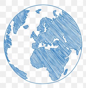 Blue Lines Paint The Earth - Earth March For Science Social Science Data Science PNG