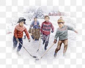Winter Sports - Ice Hockey Stick Winter Sport Ice Skates PNG