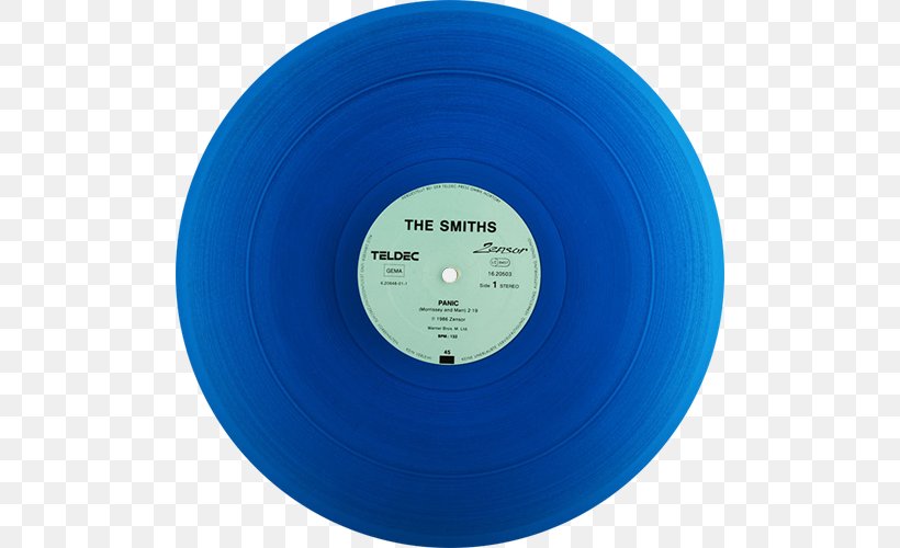 Phonograph Record The Smiths Compact Disc Panic Stop Me If You Think You've Heard This One Before, PNG, 500x500px, Phonograph Record, Blue, Cage The Elephant, Cobalt Blue, Compact Disc Download Free