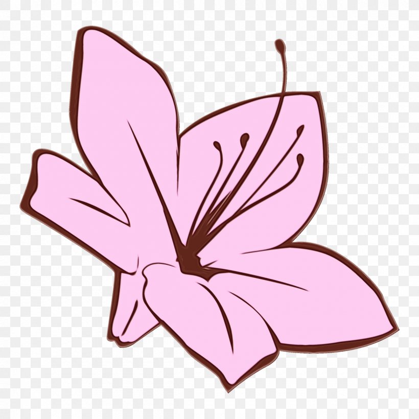 Pink Clip Art Butterfly Petal Leaf, PNG, 1200x1200px, Watercolor, Butterfly, Flower, Leaf, Moths And Butterflies Download Free