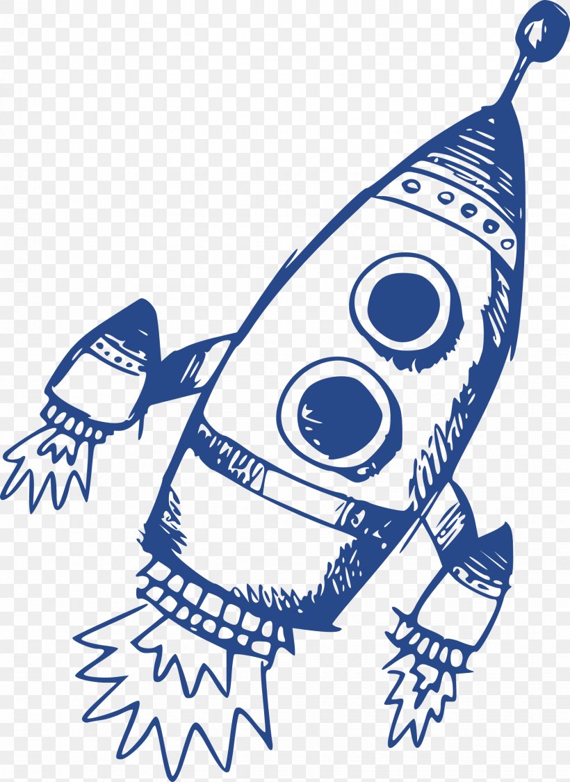 Rocket Launch Spacecraft Clip Art, PNG, 1748x2400px, Rocket, Artwork, Black And White, Cartoon, Drawing Download Free