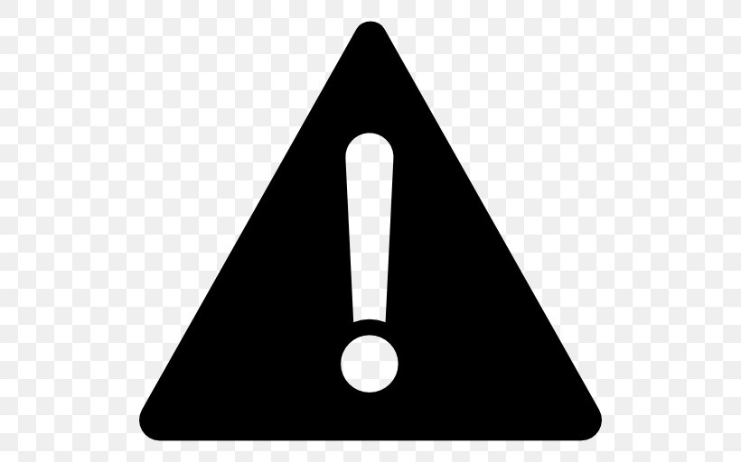 Symbol Warning Sign, PNG, 512x512px, Symbol, Black And White, Exclamation Mark, Hazard, Sign Download Free