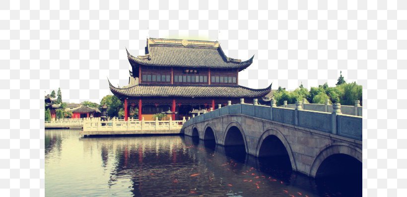 Zhouzhuang Guzhen, Guangdong Download Tourism, PNG, 640x397px, Zhouzhuang, Architecture, Bridge, Building, China Download Free