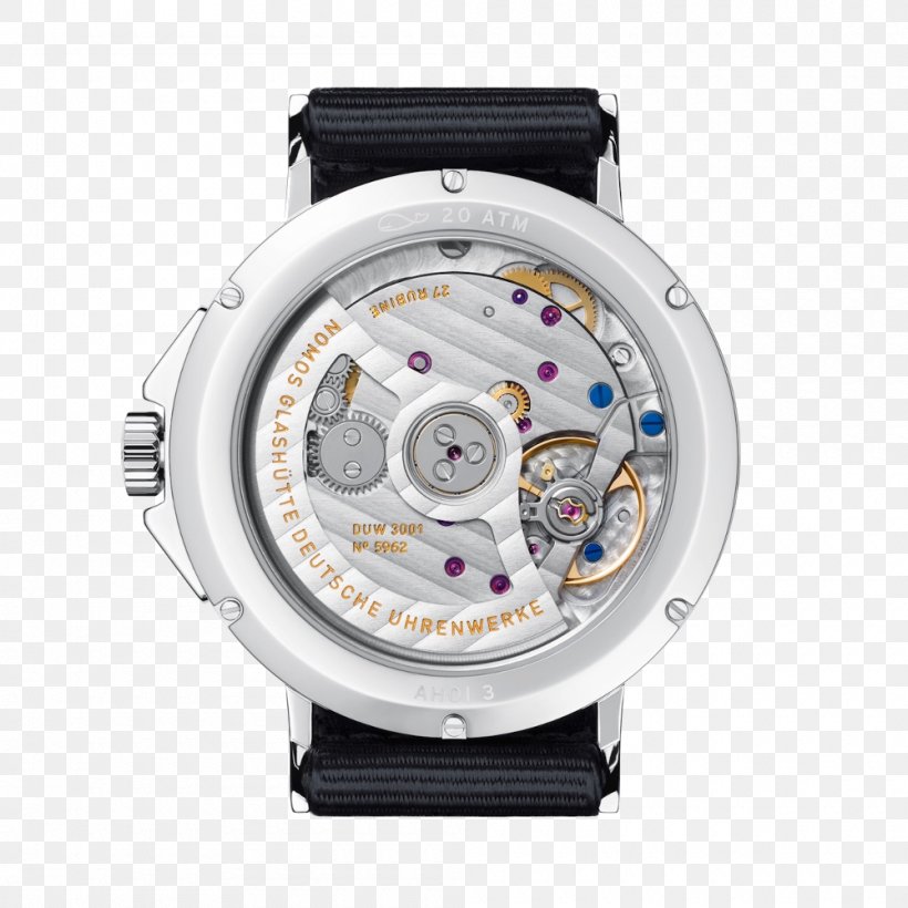 Automatic Watch Nomos Glashütte Movement, PNG, 1000x1000px, Watch, Automatic Watch, Brand, Clock, Metal Download Free