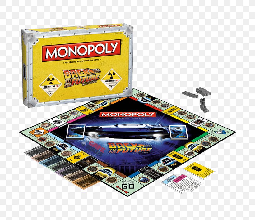 Monopoly Back To The Future: The Game Marty McFly Dr. Emmett Brown, PNG, 709x709px, Monopoly, Advance To Boardwalk, Back To The Future, Back To The Future Part Ii, Back To The Future The Game Download Free