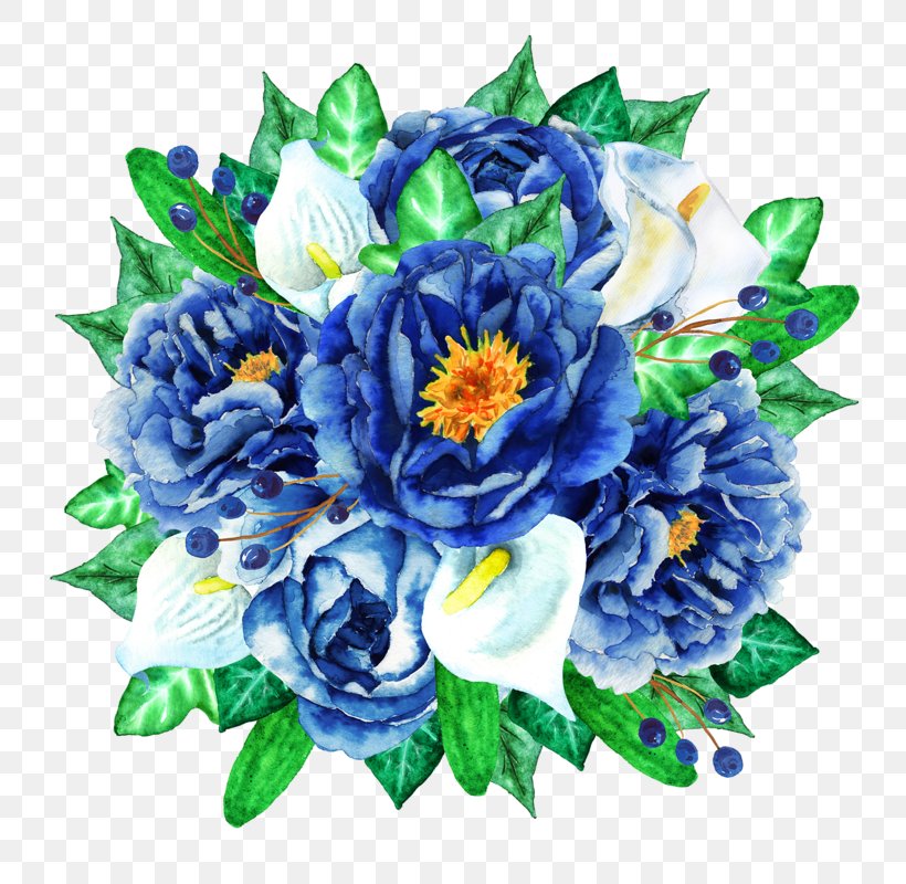 Blue Floral Design Flower Bouquet Cut Flowers, PNG, 800x800px, Blue, Annual Plant, Artificial Flower, Cut Flowers, Floral Design Download Free
