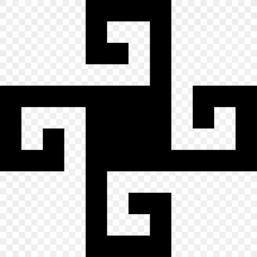 Swastika Symbol Cross Wikipedia Buddhism, PNG, 970x970px, Swastika, Area, Black, Black And White, Brand Download Free
