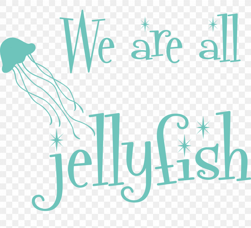 Jellyfish, PNG, 3000x2730px, Jellyfish, Behavior, Happiness, Line, Logo Download Free