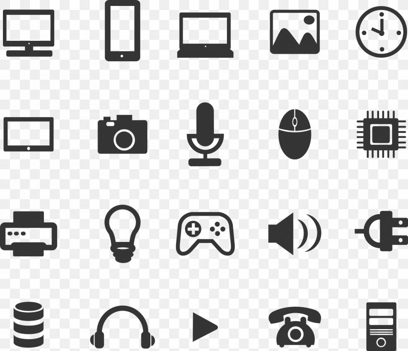 Handheld Devices Font Awesome, PNG, 1920x1651px, Handheld Devices, Area, Black, Black And White, Brand Download Free