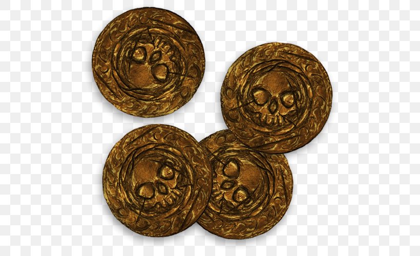 Doubloon Coin Gold Metal Brass, PNG, 500x500px, Doubloon, Artifact, Brass, Bronze, Button Download Free