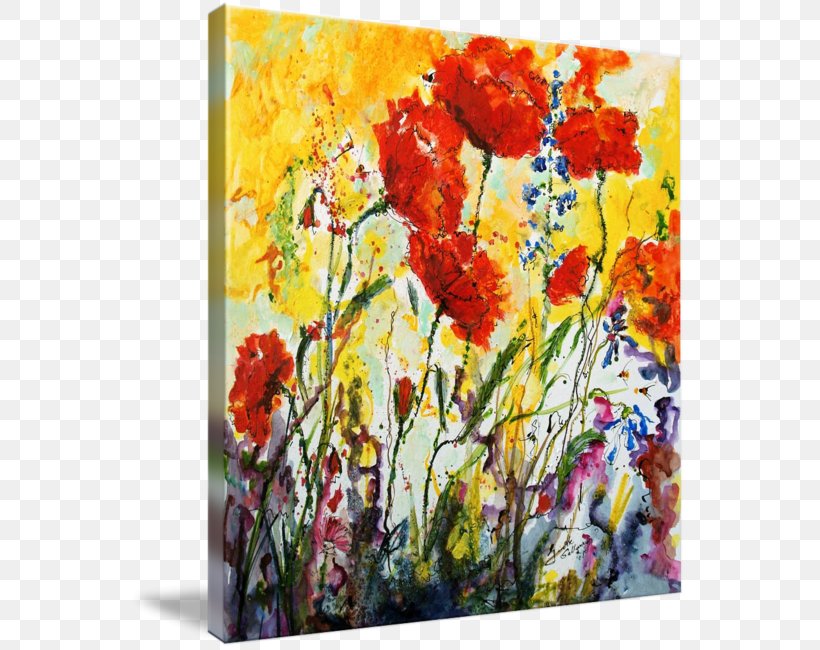 Floral Design Watercolor Painting Art Canvas Print, PNG, 557x650px, Floral Design, Abstract Art, Acrylic Paint, Architecture, Art Download Free