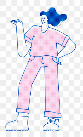 Girl Standing PNG