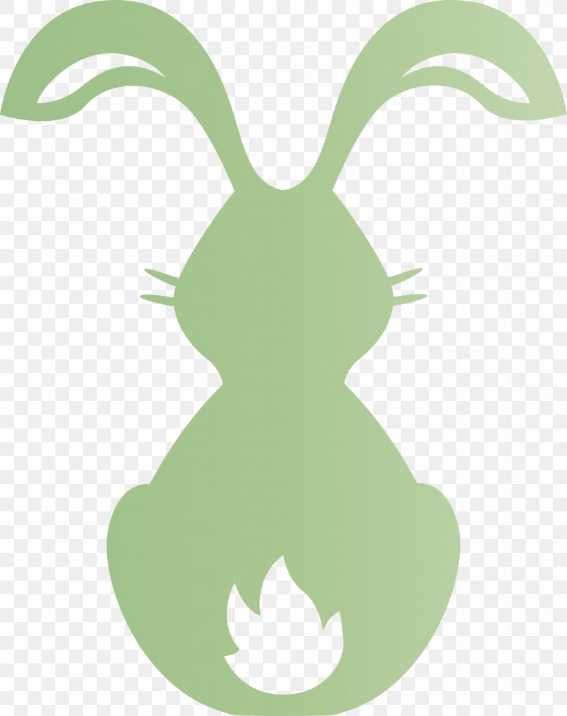 Cute Bunny Easter Day, PNG, 2374x3000px, Cute Bunny, Easter Day, Green, Leaf, Plant Download Free