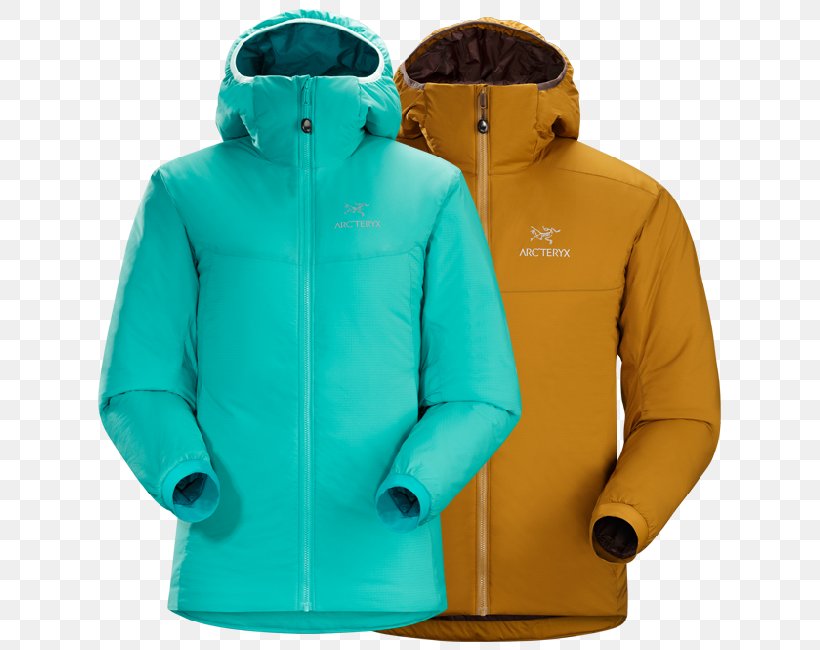 Hoodie Arc'teryx Atom AR Hoody Men's Jacket Coat, PNG, 640x650px, Hoodie, Clothing, Coat, Cobalt Blue, Electric Blue Download Free