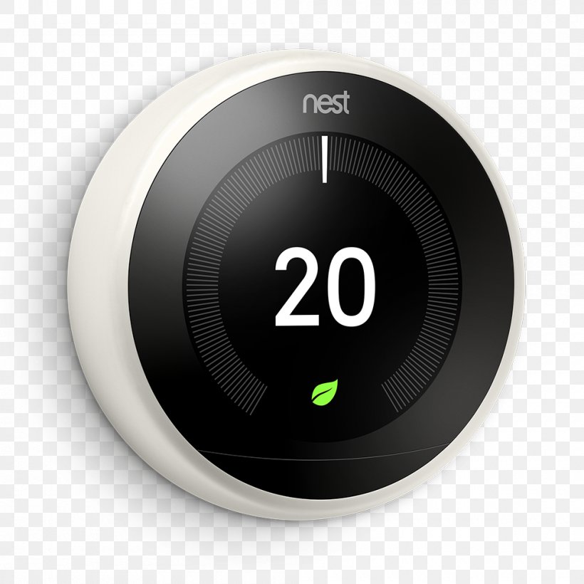 Nest Learning Thermostat- 3rd Generation Nest Labs Smart Thermostat, PNG, 1000x1000px, Nest Learning Thermostat, Air Conditioning, Automation, Central Heating, Electronics Download Free