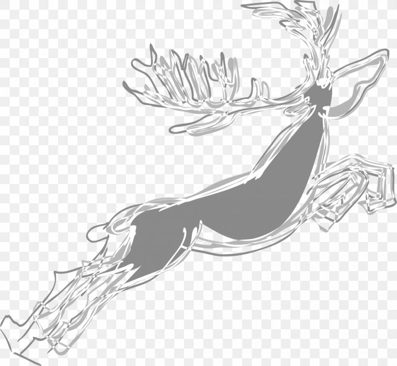 Reindeer Pxe8re Davids Deer, PNG, 1035x955px, Reindeer, Arm, Art, Black And White, Deer Download Free