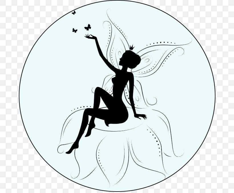 Royalty-free Fairy Silhouette, PNG, 692x675px, Royaltyfree, Art, Black, Black And White, Fairy Download Free