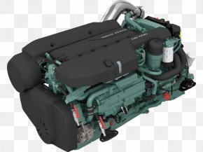 Boat - AB Volvo Common Rail Volvo Penta Inboard Motor Diesel Engine PNG