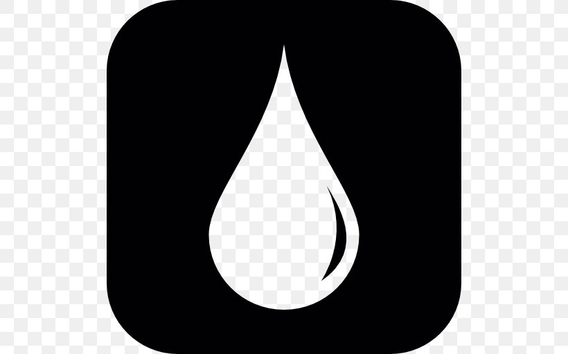 Drop Water Symbol Clip Art, PNG, 512x512px, Drop, Black, Black And White, Color, Crescent Download Free