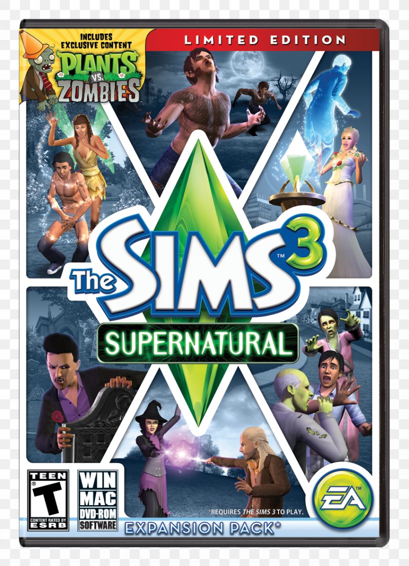 The Sims 3: Supernatural The Sims 3: Pets The Sims 3: Late Night The Sims 3: Seasons The Sims 3: Showtime, PNG, 867x1200px, Sims 3 Supernatural, Action Figure, Downloadable Content, Electronic Arts, Expansion Pack Download Free