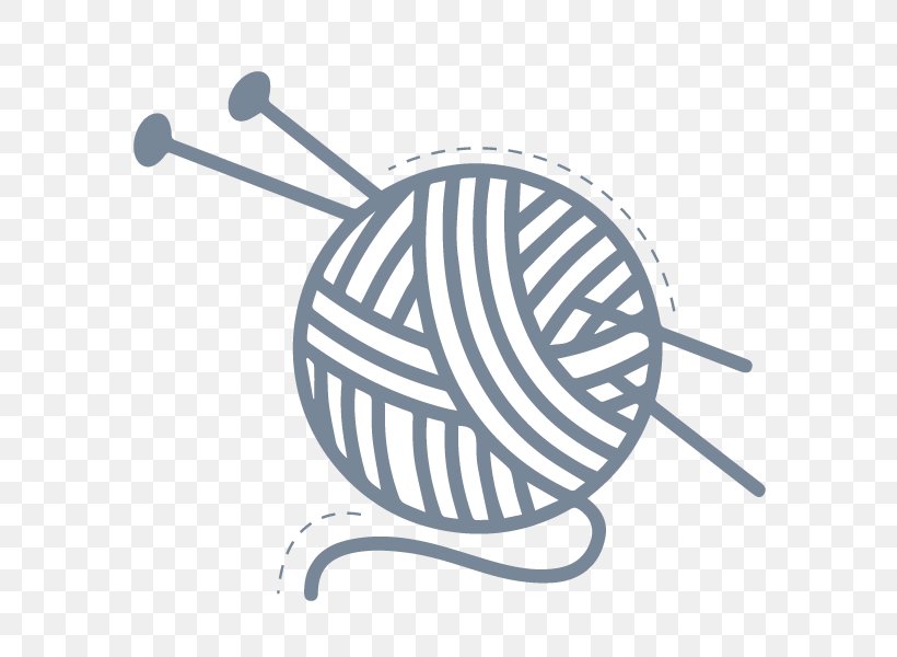 Yarn Wool Knitting Craft, PNG, 600x600px, Yarn, Black And White, Craft, Crochet, Drawing Download Free