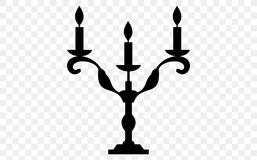Candelabra Candle Hanukkah Menorah Halloween, PNG, 512x512px, Candelabra, Artwork, Black And White, Candle, Candle Holder Download Free