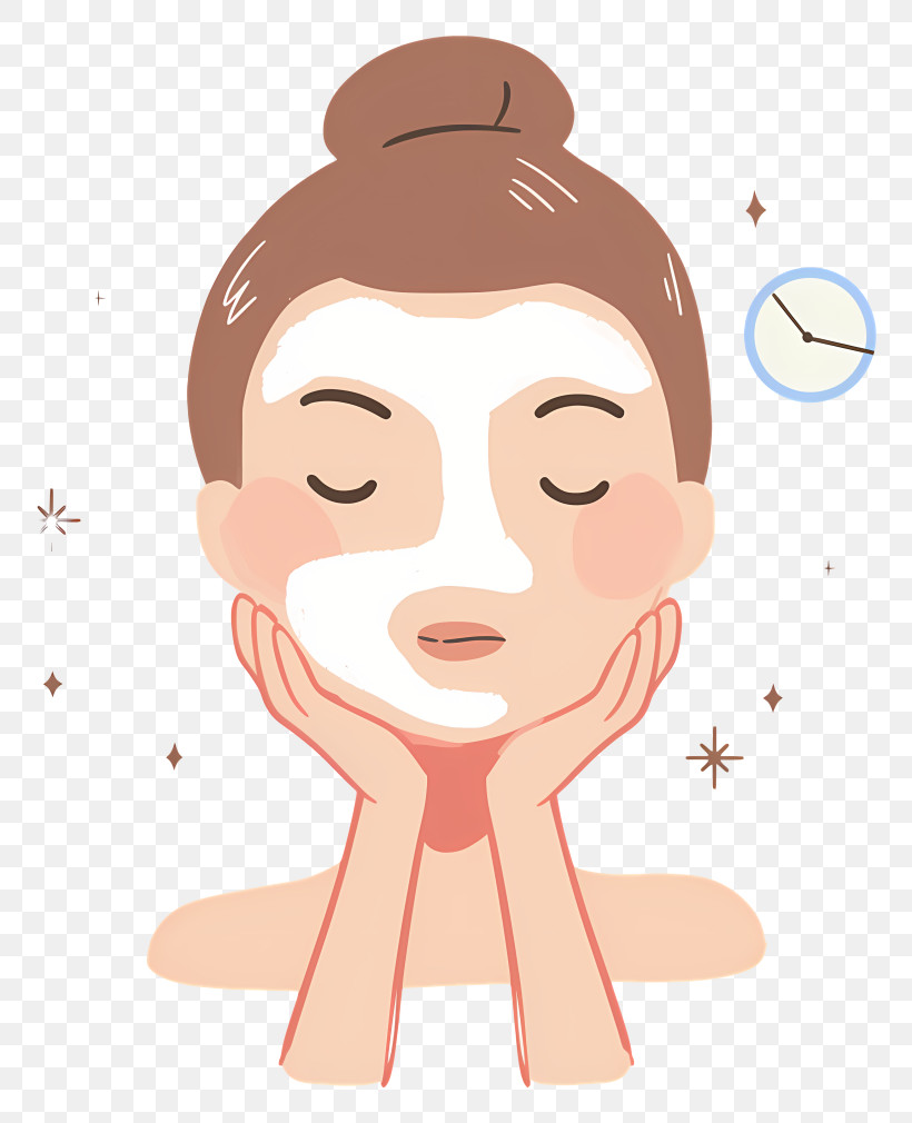 Face Skin Care - Relaxing Face Mask For Skincare PNG
