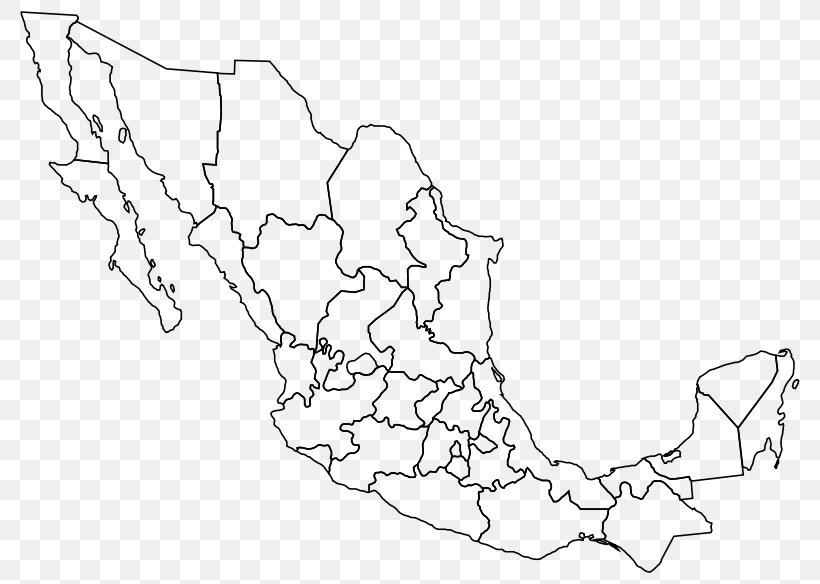 Mexico–United States Border Blank Map Baja California, PNG, 800x584px, United States, Area, Baja California, Black And White, Blank Map Download Free