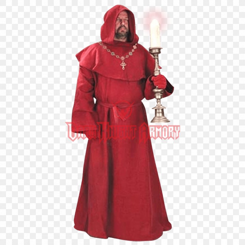 Robe Costume Middle Ages Cloak Monk, PNG, 850x850px, Robe, Art, Character, Cloak, Clothing Download Free