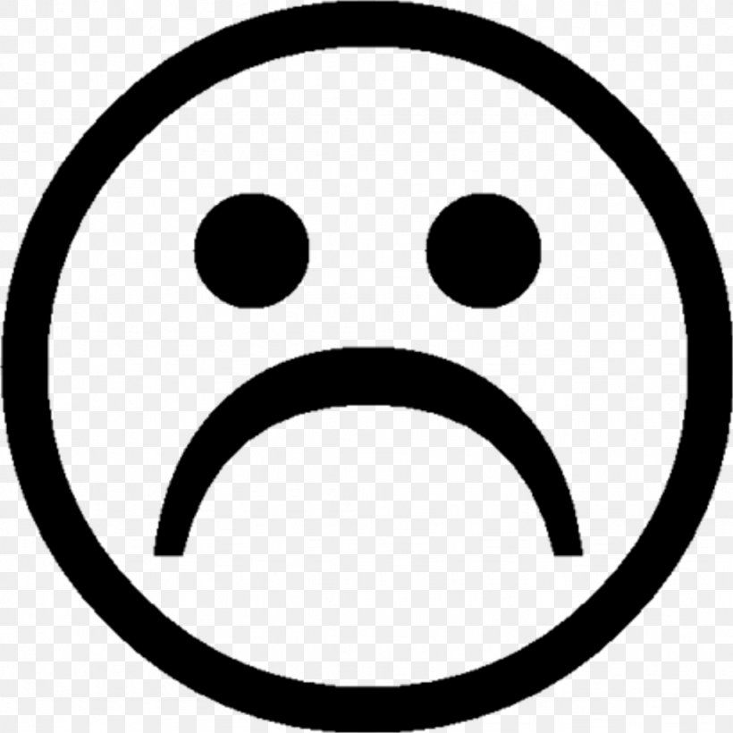 Sadness Face Smiley Clip Art, PNG, 1024x1024px, Sadness, Area, Black And White, Emoticon, Eye Download Free