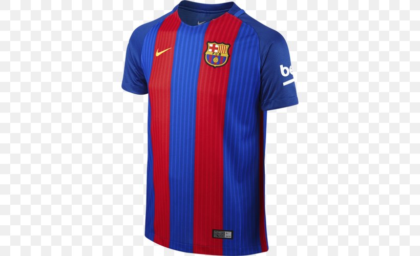 2015–16 FC Barcelona Season Jersey Shirt Nike, PNG, 500x500px, 2017, Fc Barcelona, Active Shirt, Blue, Clothing Download Free