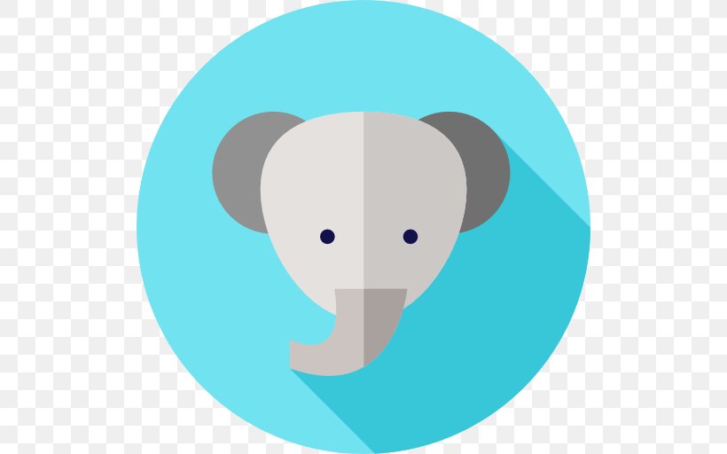 Elephantidae Computer Icons Clip Art, PNG, 512x512px, Elephantidae, Animal, Aqua, Avatar, Blue Download Free