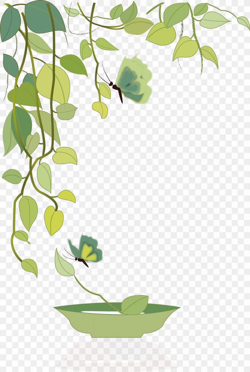 Green Leaf Illustration, PNG, 1171x1740px, Green, Area, Branch, Flora, Floral Design Download Free