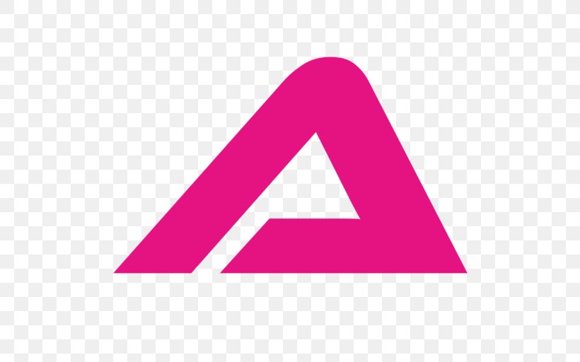 Logo Triangle Brand, PNG, 512x512px, Logo, Area, Brand, Magenta, Pink Download Free