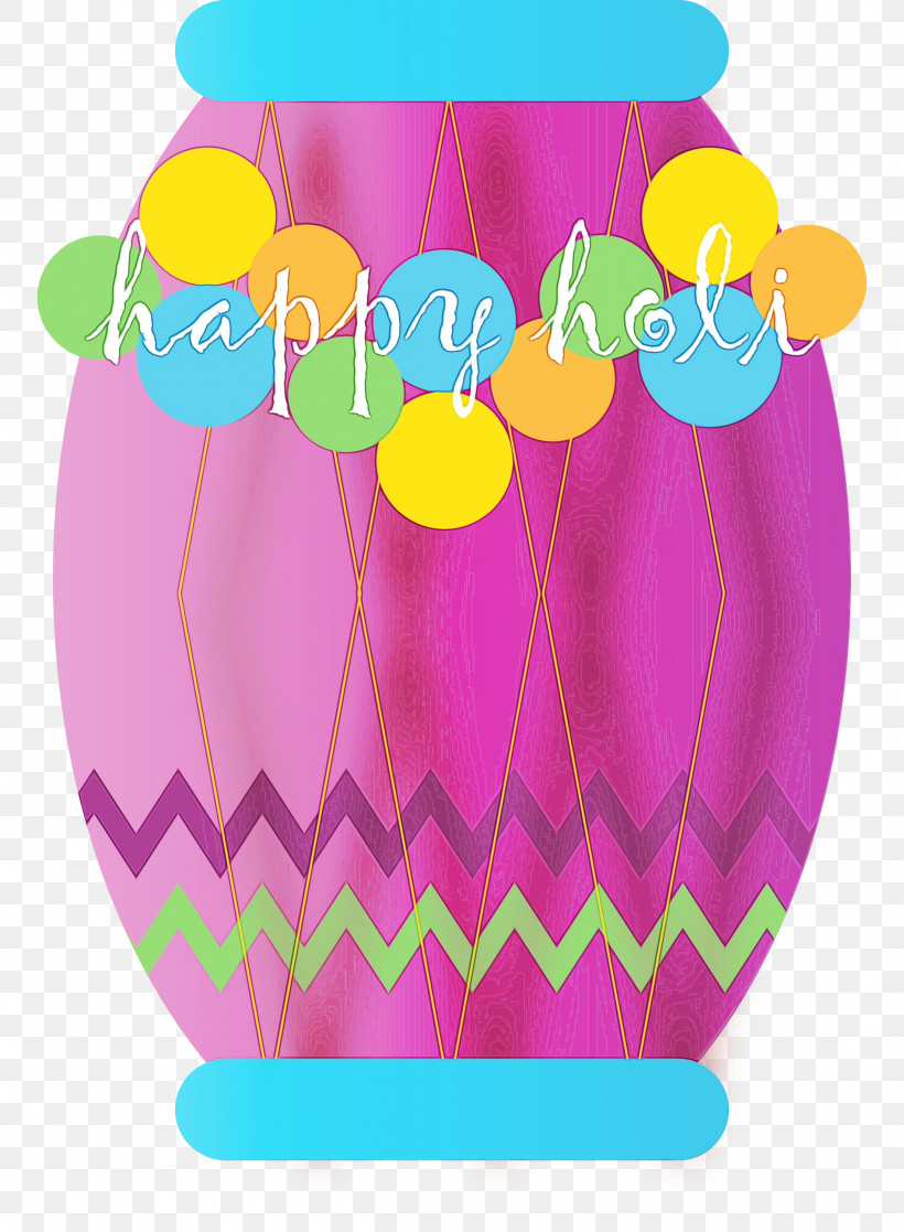 Pink Baking Cup Balloon, PNG, 2202x3000px, Happy Holi, Baking Cup, Balloon, Paint, Pink Download Free