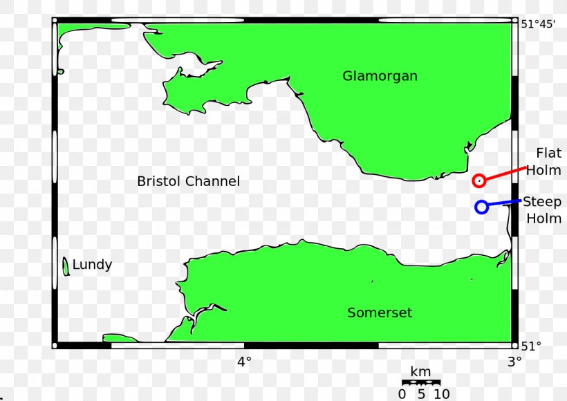 Steep Holm Flat Holm Map Lavernock Point Island, PNG, 1280x906px, Map, Area, Bristol Channel, Diagram, English Download Free