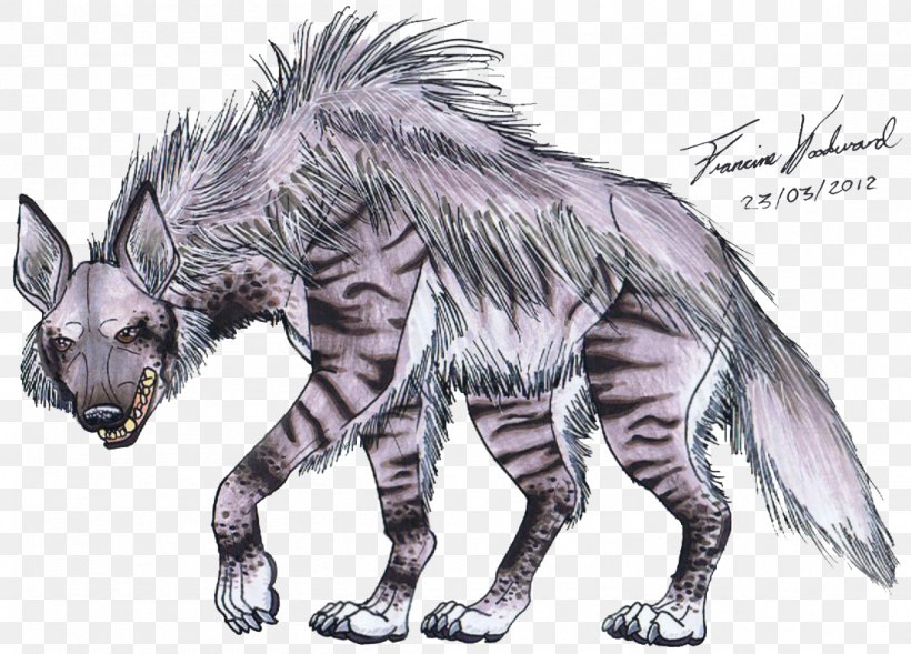 Striped Hyena Drawing Spotted Hyena, PNG, 1101x792px, Striped Hyena, Art, Big Cats, Brown Hyena, Carnivoran Download Free