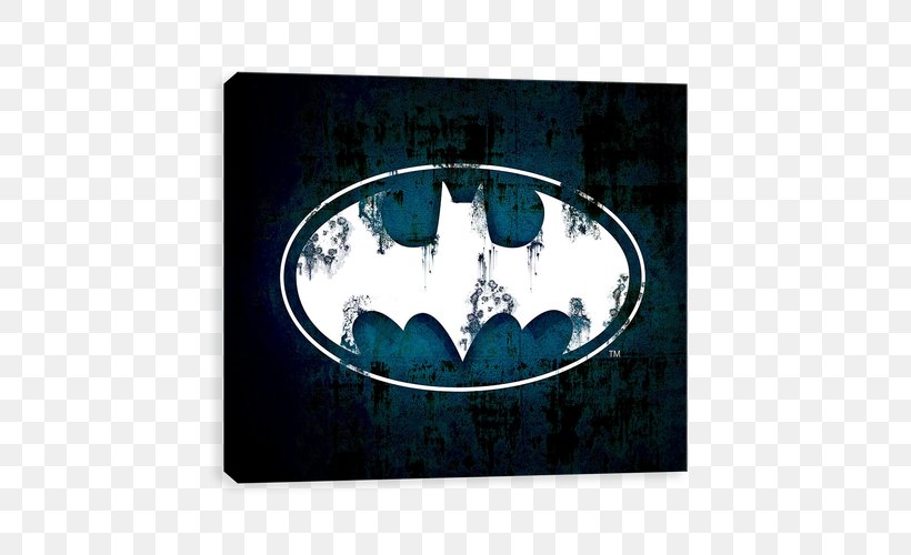 Batman Canvas Turquoise Symbol, PNG, 500x500px, Batman, Aqua, Canvas, Symbol, Turquoise Download Free