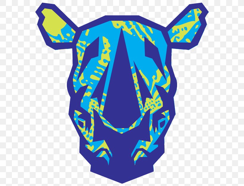 Black Rhinoceros Logo Horn, PNG, 600x627px, Rhinoceros, Art, Black Rhinoceros, Blue, Cmyk Color Model Download Free