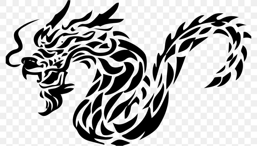 China Chinese Dragon Tattoo, PNG, 784x466px, China, Art, Big Cats, Black And White, Carnivoran Download Free