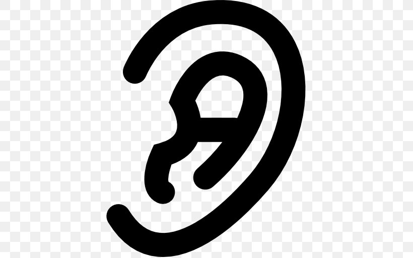 Ear Vecteur Oreille Humaine Download, PNG, 512x512px, Ear, Area, Black And White, Brand, Earring Download Free