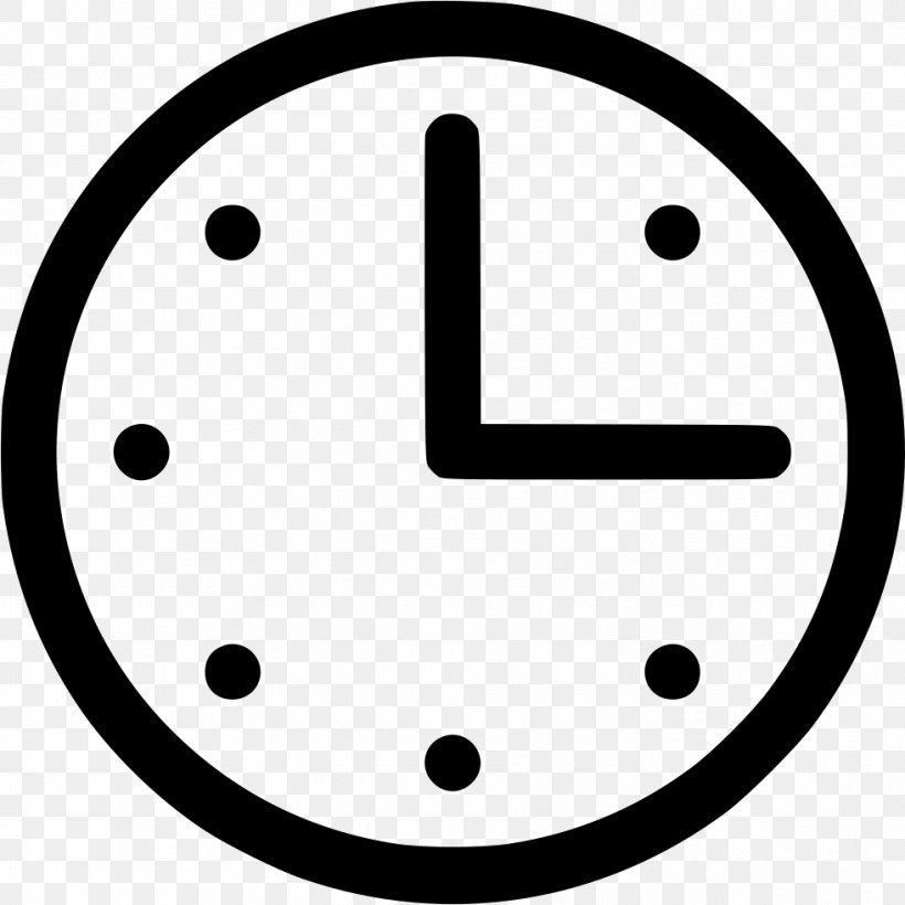 Symbol Clock, PNG, 981x982px, Symbol, Area, Black And White, Clock, Facial Expression Download Free