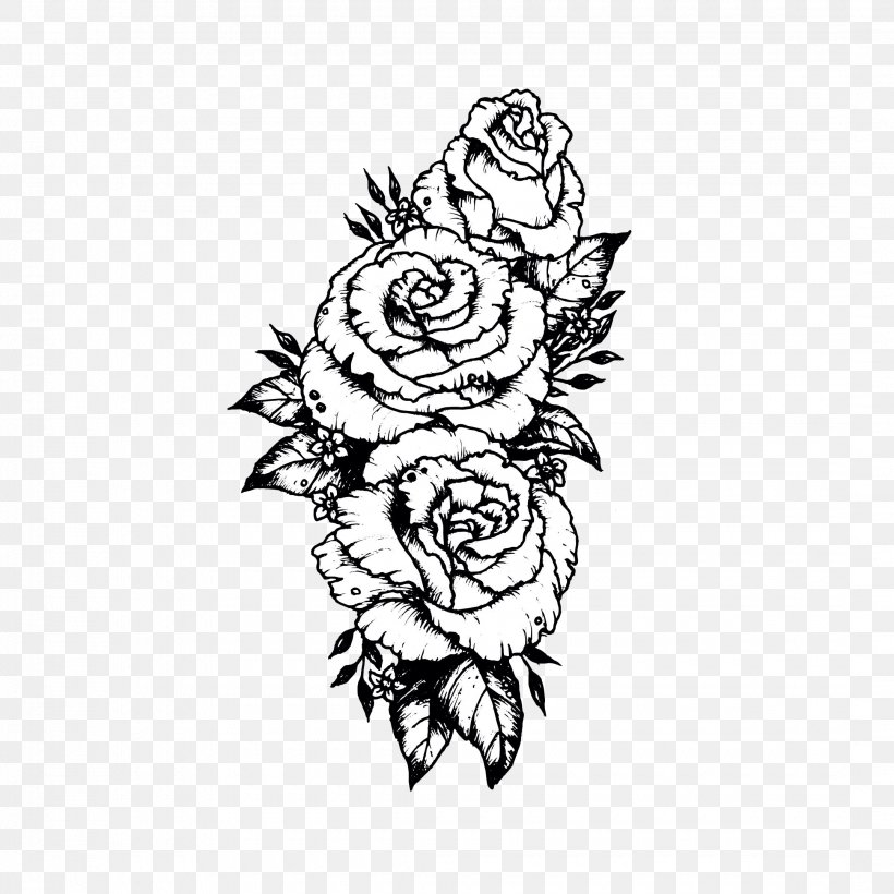 Sleeve Tattoo Drawing Sketch Rose, PNG, 2160x2160px, Watercolor, Cartoon, Flower, Frame, Heart Download Free